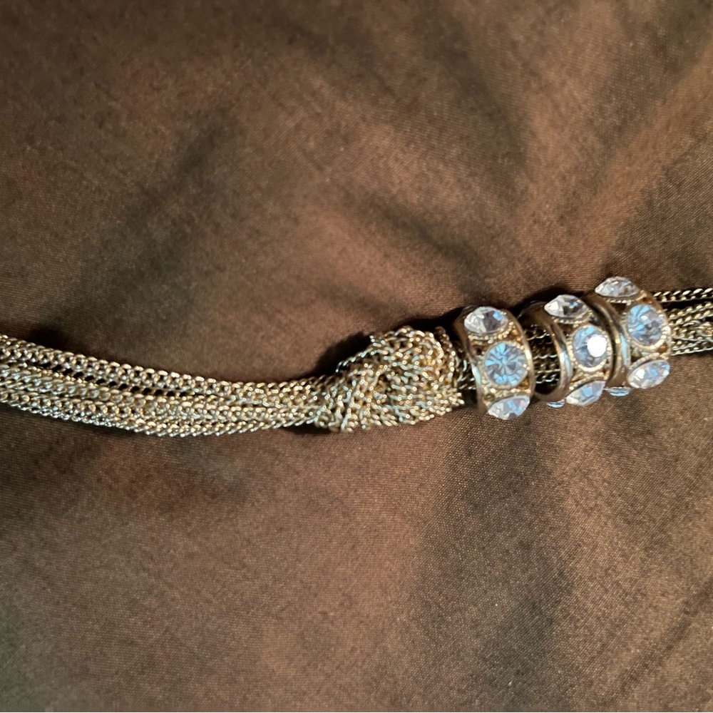 Gold color necklace